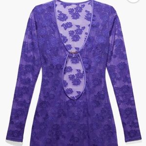 Savage X Fenty Strap Up Long-Sleeve Lace Slip